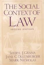 The Social Context of Law