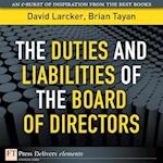 Duties and Liabilities of the Board of Directors, The