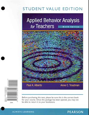 Applied Behavior Analysis for Teachers, Student Value Edition