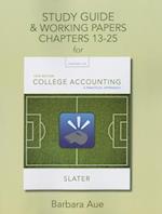 Study Guide & Working Papers for College Accounting
