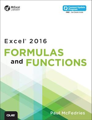 Microsoft Excel 2016 Formulas and Functions