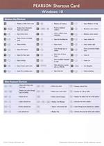 Pearson Windows 10 Shortcut Card