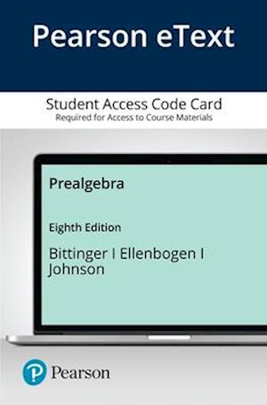 Pearson Etext Prealgebra -- Access Card