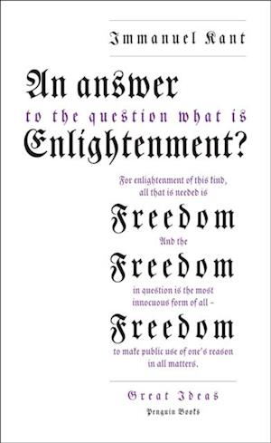 Answer to the Question: 'What is Enlightenment?'