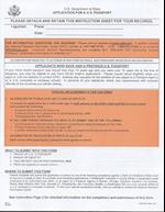 Application for A U.S. Passport