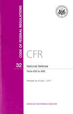 Code of Federal Regulations, Title 32, National Defense, PT. 630-699, Revised as of July 1, 2011