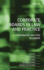 Corporate Boards in Law and Practice