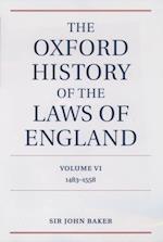 Oxford History of the Laws of England Volume VI