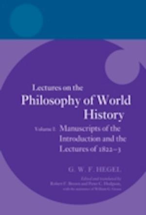 Hegel: Lectures on the Philosophy of World History, Volume I