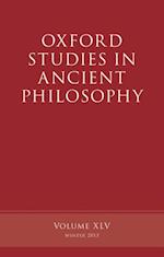 Oxford Studies in Ancient Philosophy, Volume 45