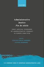 Administrative Justice Fin de siecle