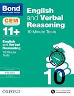 Bond 11+: English & Verbal Reasoning: CEM 10 Minute Tests