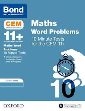 Bond 11+: CEM Maths Word Problems 10 Minute Tests: Ready for the 2025 exam