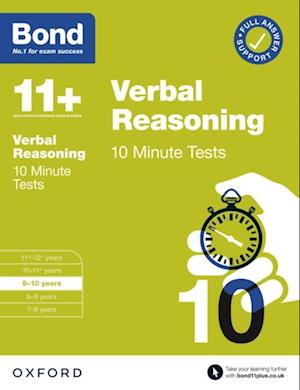 Bond 11+: Bond 11+ 10 Minute Tests Verbal Reasoning 9-10 years