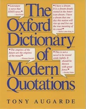 The Oxford Dictionary of Modern Quotations