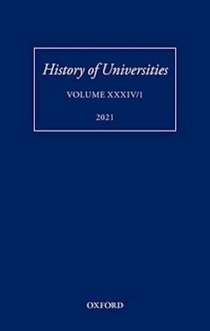 History of Universities: Volume XXXIV/1