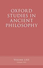 Oxford Studies in Ancient Philosophy, Volume 62