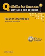 Q Skills for Success: Listening and Speaking 1: Teacher's Book with Testing Program CD-ROM
