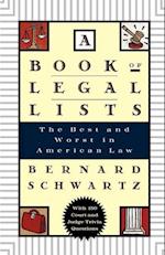 A Book of Legal Lists