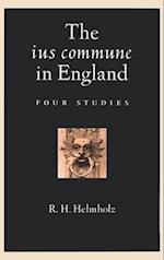 The ius commune in England
