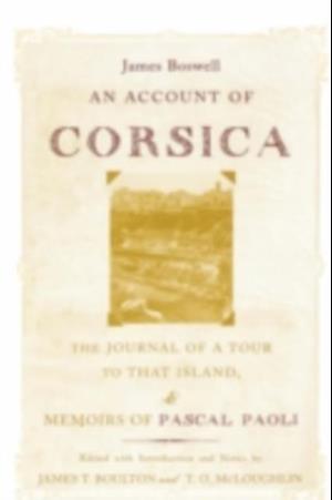 Account of Corsica, the Journal of a Tour to That Island; and Memoirs of Pascal Paoli