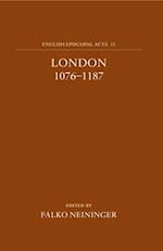 English Episcopal Acta 15: London 1076-1187