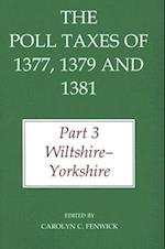 The Poll Taxes of 1377, 1379, and 1381