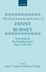 The Early Journals and Letters of Fanny Burney: Volume III: The Streatham Years, Part I, 1778-1779