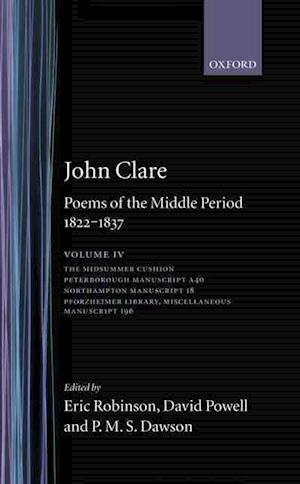 John Clare: Poems of the Middle Period, 1822-1837