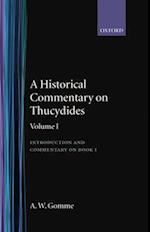 An Historical Commentary on Thucydides: Volume 1. Introduction, and Commentary on Book I