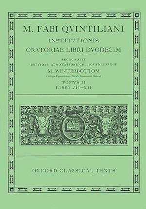 Quintilian Institutionis Oratoriae Vol. II