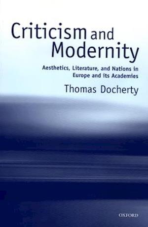 Criticism and Modernity