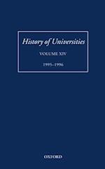 History of Universities: Volume XIV: 1995-1996