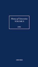 History of Universities: Volume X: 1991