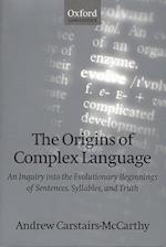 The Origins of Complex Language