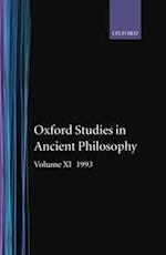 Oxford Studies in Ancient Philosophy: Volume XI: 1993