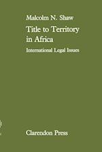 Title to Territory in Africa