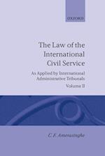 The Law of the International Civil Service: Volume II