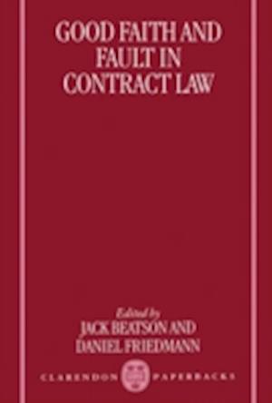 Good Faith and Fault in Contract Law
