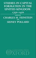 Studies in Capital Formation in the United Kingdom 1750-1920