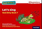 Read Write Inc. Phonics: Red Ditty Book 7 Let's Sing