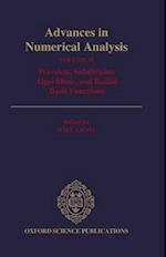 Advances in Numerical Analysis: Volume II: Wavelets, Subdivision Algorithms, and Radial Basis Functions