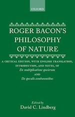 ROGER BACON'S PHILOSOPHY OF NATURE C 