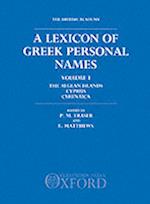 A Lexicon of Greek Personal Names: Volume I: The Aegean Islands, Cyprus, Cyrenaica
