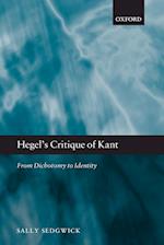 Hegel's Critique of Kant