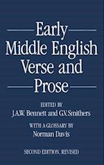 Early Middle English Verse and Prose. 1155-1300