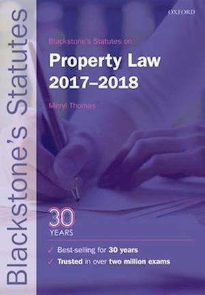 Blackstone's Statutes on Property Law 2017-2018