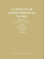 A Lexicon of Greek Personal Names