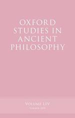 Oxford Studies in Ancient Philosophy, Volume 54