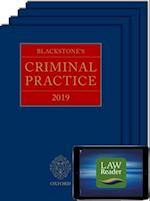 Blackstone's Criminal Practice 2019 (Book, All Supplements, and Digital Pack)